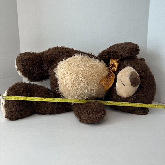 Cuddly Boutique Brown TEDDY BEAR w/paw print Wild Animal Plush 18", SUPER CUTE! - Picture 8 of 13